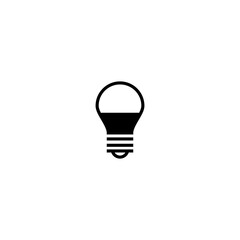 Wall Mural - LED bulb icon isolated on transparent background