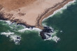 Seal colony from above, Skeleton Coast, Namibia, Africa