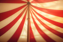 Circus Tent Seen From Inside. Generative AI