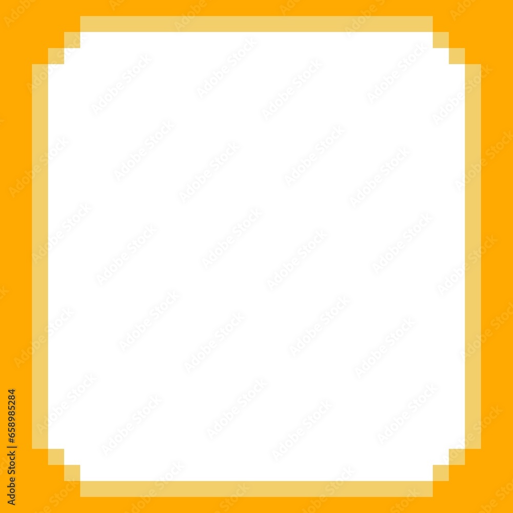 Frame Pixilated Pixel art frame Stock Illustration | Adobe Stock