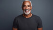 © NoOneSaid - Gray-haired older Black men, happily posing on a gray backdrop.