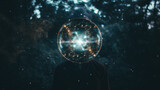 Fototapeta  - ball of astral energy spiritual light magic fantasy - by generative ai