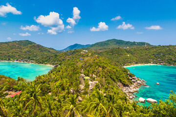 Sticker - Aerial view of Koh Tao island,