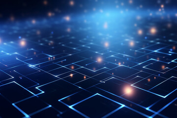 Wall Mural - abstract technology digital line electronic network data innovation concept background.