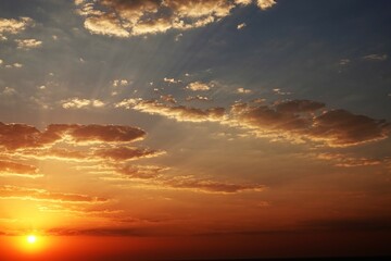 Canvas Print - sunrise over the sea