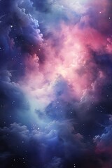 Wall Mural - incredible abstract background of a colorful space galaxy cloud nebula. starry night cosmos. univers