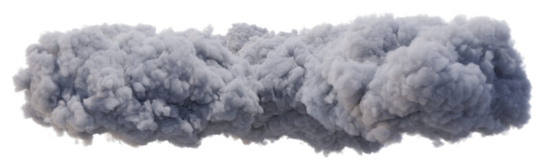 Wall Mural - Cumulus and fluffy cloud shape with isolated on transparent background - PNG file, 3D rendering illustration, Clip art, cut out and sky elements	