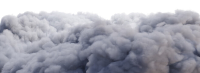 Wall Mural - Cumulus and fluffy cloud shape with isolated on transparent background - PNG file, 3D rendering illustration, Clip art, cut out and sky elements	