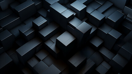 Abstract 3D Illustration Showcasing Intricate Square Patterns, abstract illustration, intricate square patterns, artistic, contemporary, modern, digital art, visual art.