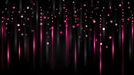 Wall Mural - Starlit Pink Streaks: Scatter texture on a Black Background