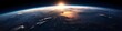 illustration, aerial view curvature of planet earth , website header