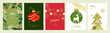 © PureSolution - Set of Christmas and New Year 2024 greeting cards. Vector illustration concepts for graphic and web design, social media banner, marketing material.