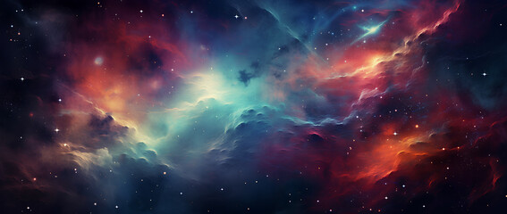 Wall Mural - colorful space galaxy cloud . stary night cosmos. universe science astronomy.