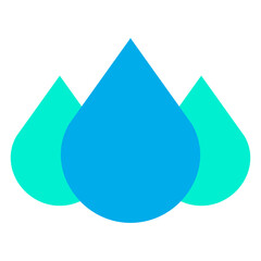 Poster - Flat Droplets icon