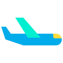 Poster - Flat Airplane icon