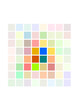 quadratische fläche gefüllt mit 64 einzelnen quadraten unterschiedlicher farbe und helligkeit, hintergrund, wallpaper