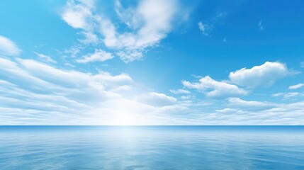 Wall Mural - blue sky ocean 