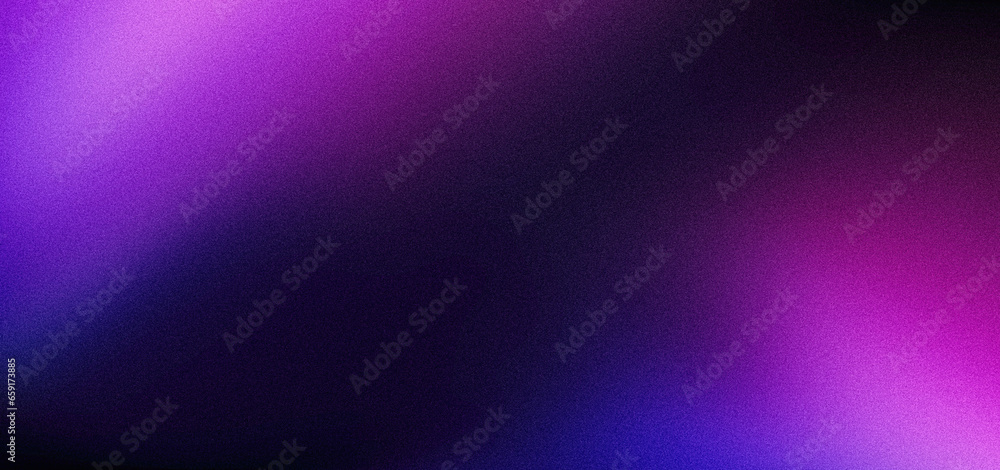 Purple black blue dark glowing grainy gradient background noise texture ...