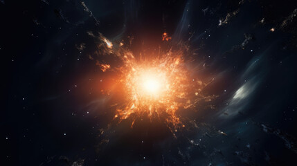 Wall Mural - explosion of the sun