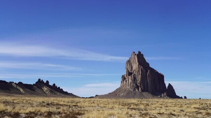 Wall Mural - shiprock new mexico southwestern desert landscape, america, usa.