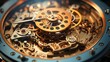 © ProVector - Close-up of a gear showcasing its intricate mechanics. Generative AI