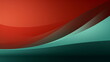 © Anjum - Minimalist Red on a Green background Abstract