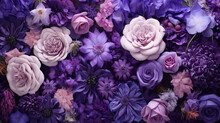 A Backdrop Of Romantic Violet Flowers