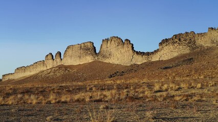 Wall Mural - shiprock new mexico southwestern desert landscape, america, usa.