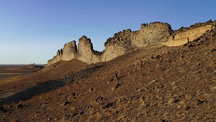 Wall Mural - shiprock new mexico southwestern desert landscape, america, usa.