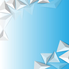 Wall Mural - Gradient Triangle design background vector. Triangle geometric background vector