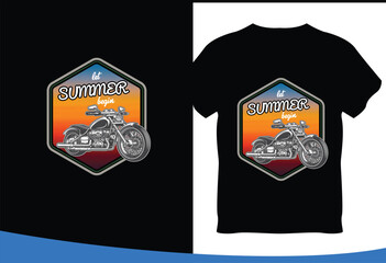 Wall Mural - Summer Time T shirt Design