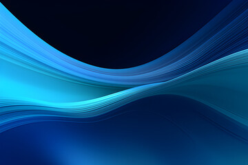 Wall Mural - Futuristic Concept of Curved Motion Speed Lines With Blue Chill, Powder Blue and Dark Slate Gray Colors. Good as Background or Backdrop Wallpaper.