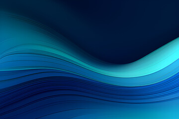 Wall Mural - Futuristic Concept of Curved Motion Speed Lines With Blue Chill, Powder Blue and Dark Slate Gray Colors. Good as Background or Backdrop Wallpaper.