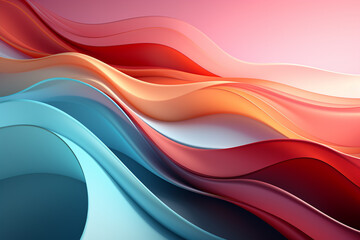 Leinwandbilder - A clean, modern digital background with a soft pastel palette.