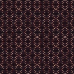 Poster - 3d rendering digital illustration of interlaced glossy metallic pattern on dark background