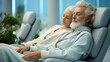 © areeya_ann - Elderly people resting comfortably in wellness center.
