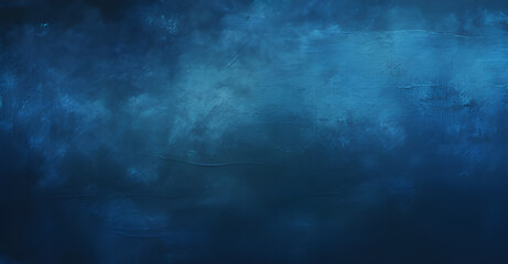 Wall Mural - Very Dark Blue, Midnight Blue and Black Colored Vintage Abstract Painted Background With Space for Text or Image. Can Be Used as Header or Banner.