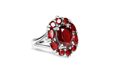 Sticker - Ruby ring isolated