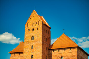 Poster - Trakai Medieval gothic Island castle in Galve lake - Lithuania