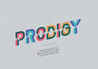 © Vectoran - Vector of stylized modern font and alphabet