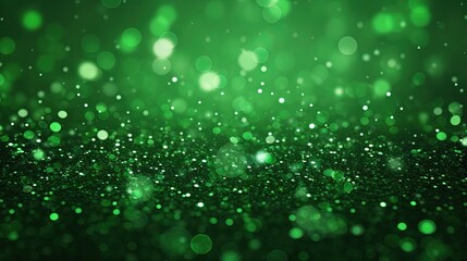 Leinwandbilder - green Sparkling Lights Festive background with texture. Abstract Christmas twinkled bright bokeh defocused