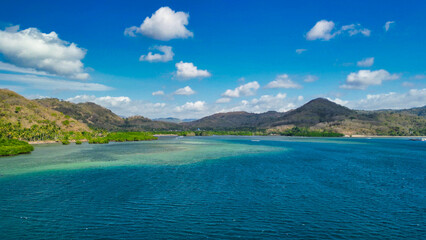 Wall Mural - Aerial view of Gili Bedis in Lombok