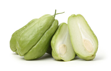 Wall Mural - Chayote isolated on white background