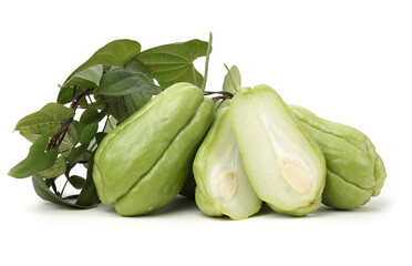 Wall Mural - Chayote isolated on white background