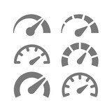 Fototapeta Pokój dzieciecy - Speedometer and performance vector icons. Gauge, tachometer or odometer icon set.