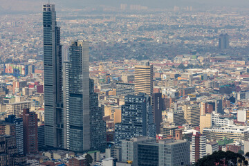  Vista panorámica des del mirador de Monserrate, de la ciudad de Bogotá, capital de Colombia, en suramérica 
