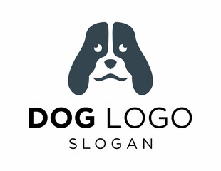 Wall Mural - Logo design about Dog on a white background. made using the CorelDraw application.