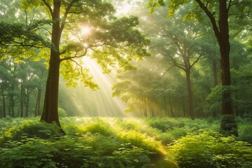 morning in the forest