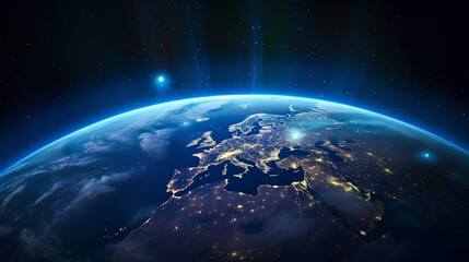 The Earth from space showing all they beauty. Extremely detailed image