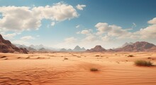 Sand Dunes In The Desert, Desert With Desert Sand, Desert Scene With Sand, Sand In The Desert, Wind In The Desert